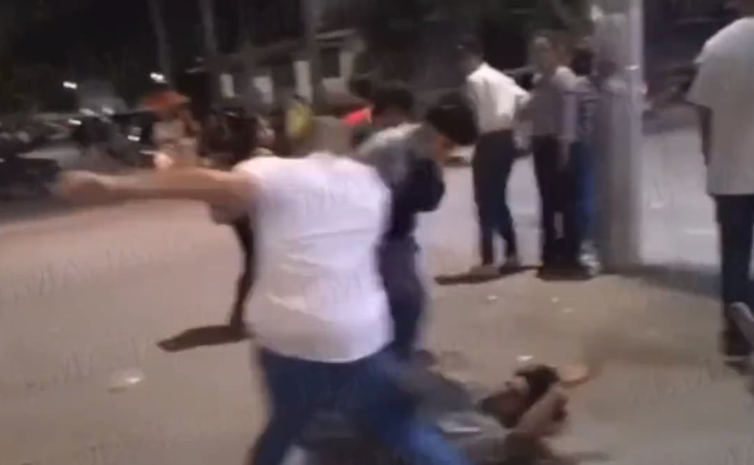 Captan en video golpiza durante inauguración de la Feria Nacional de la Huasteca. Foto: Especial