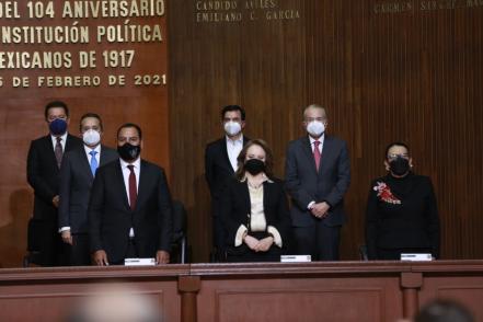 Asiste JMCL a ceremonia conmemorativa del aniversario de la Constitución de 1917 en Querétaro