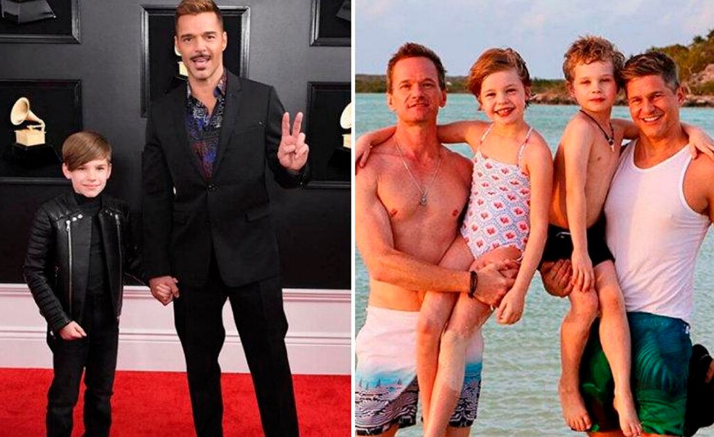 10 familias homoparentales formadas por famosos