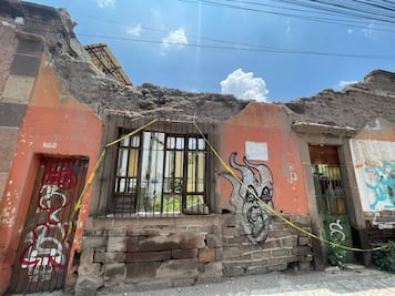 Lluvias aumentan el riesgo de colapso de 300 viviendas en la capital de SLP  