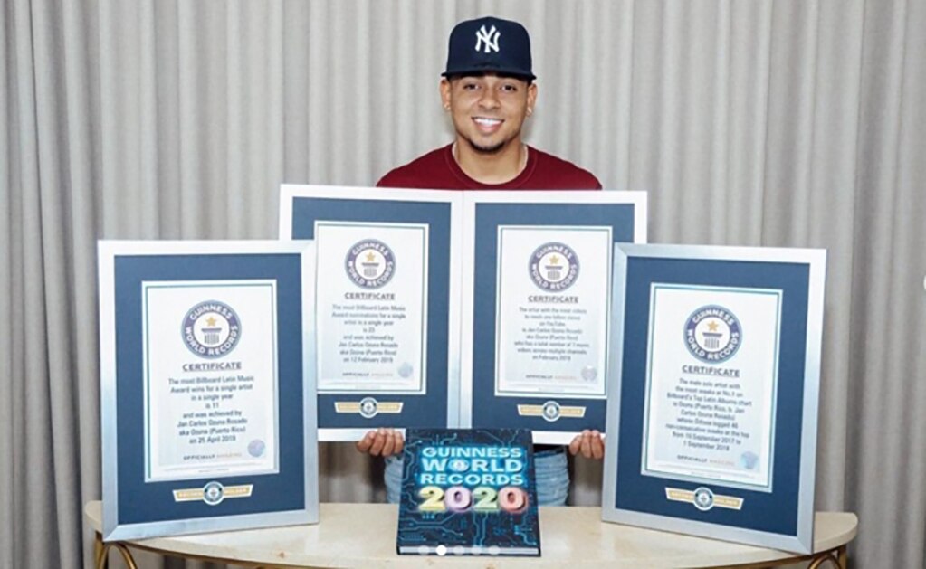 Ozuna entra al libro de los Récords Mundiales Guinness