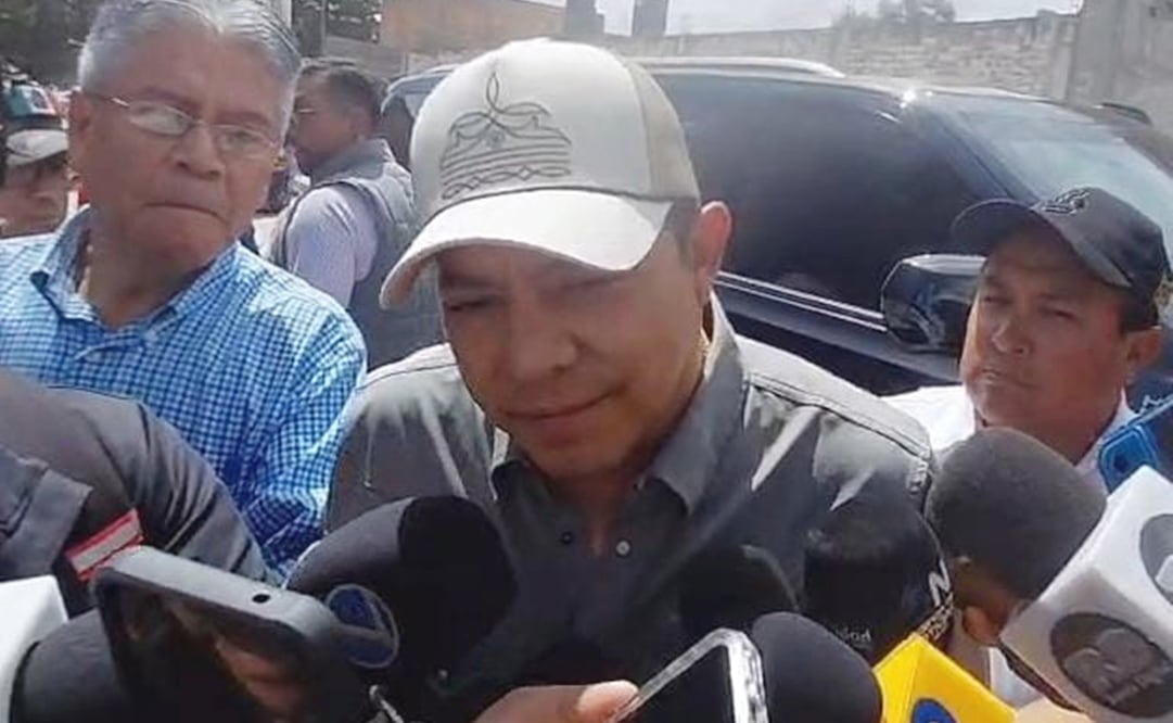 Ricardo Gallardo habla sobre la protesta ocurrida en el Congreso de SLP. Foto: Especial
