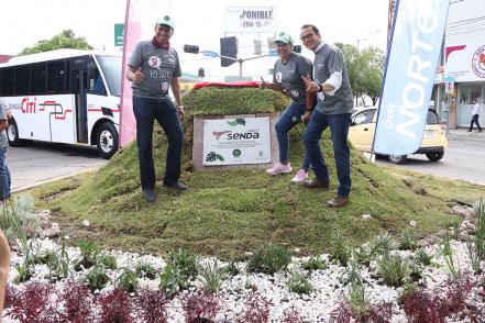 Grupo Senda y gobierno municipal rehabilitan Glorieta Revolución