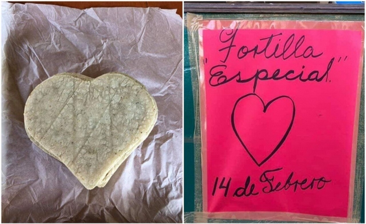  Lanzan tortillas con forma de corazón y se vuelve viral