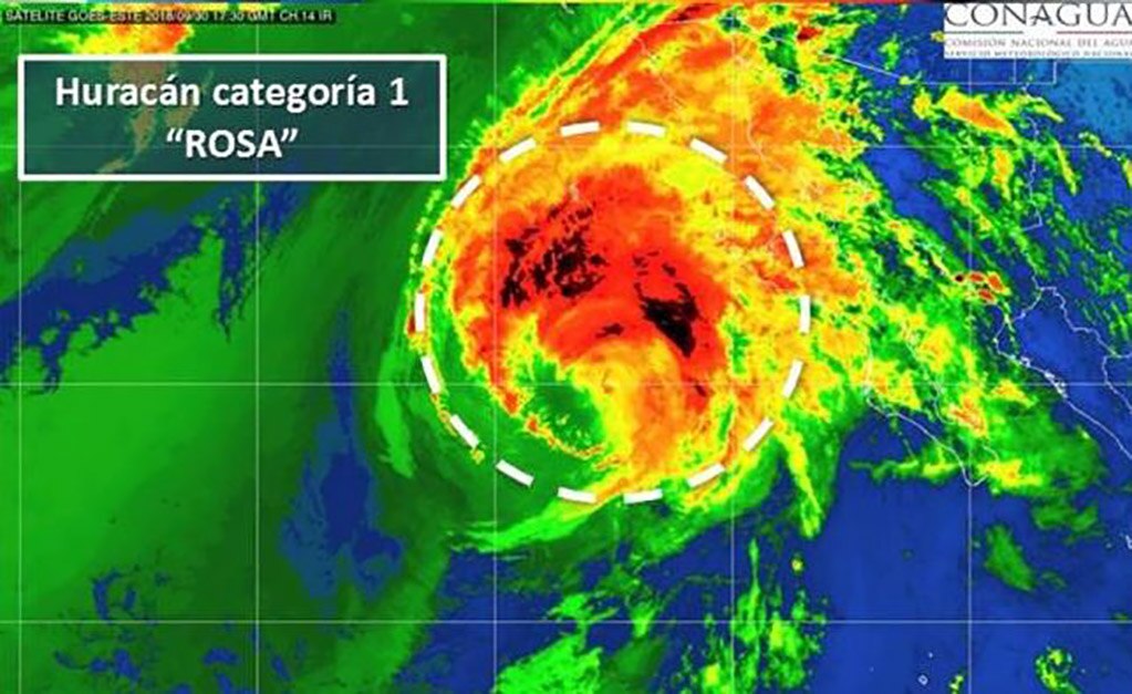 Baja California Sur decreta alerta verde por huracán “Rosa”