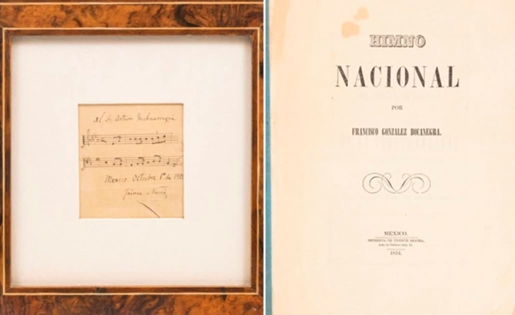 Subastan Himno Nacional que ensalzaba a Santa Anna y a Iturbide
