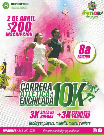 En sus marcas, listos, fuera... Soledad prepara su octava Carrera Atlética de Enchilada