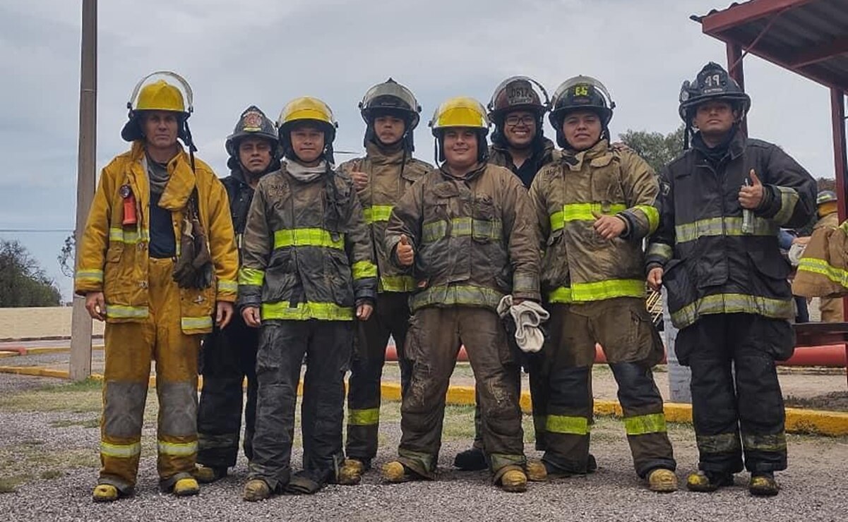 Los bomberos de SLP están logrando avances para mejorar sus condiciones laborales. Foto: Especial