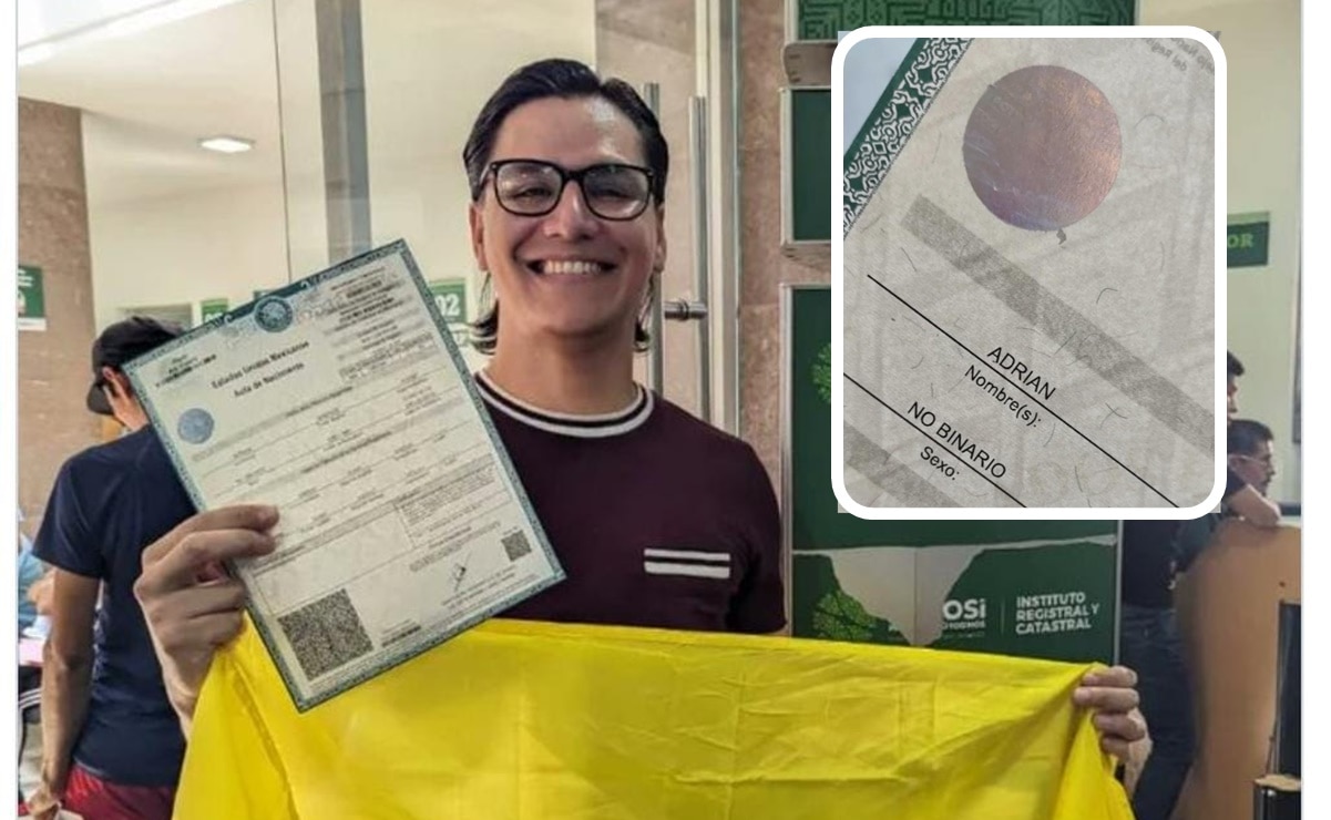 Adrián Barrios, primer persona en obtener acta de nacimiento no binaria en SLP 