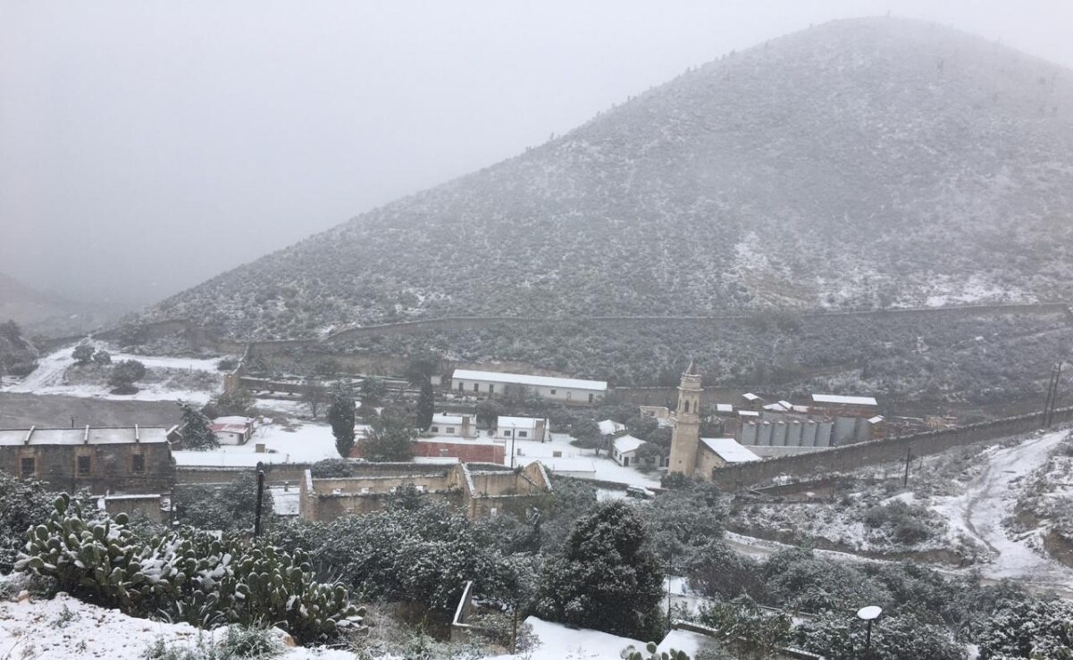 Protección Civil no descarta que este viernes caiga nieve en Sierra de Real de Catorce