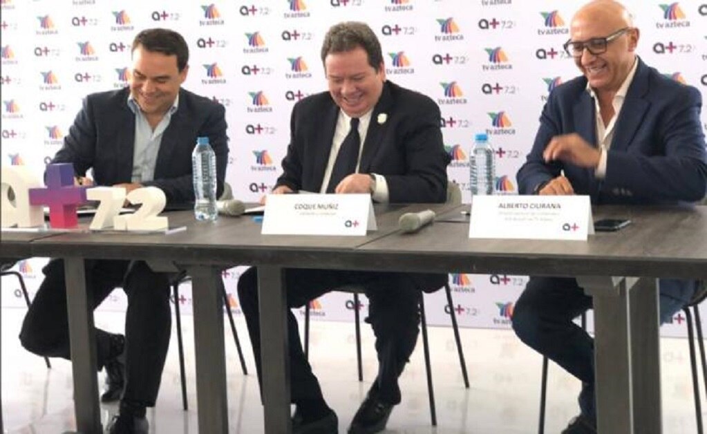 “El Coque” Muñiz se mostró feliz en esta nueva etapa. FOTO: Twitter @Azteca