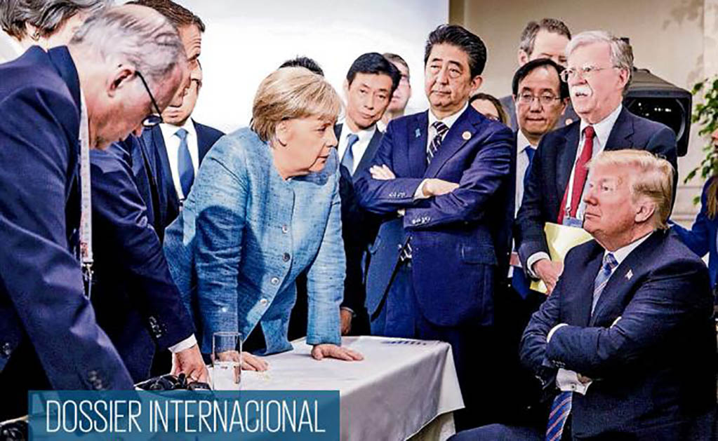 Las diferencias entre Donald Trump y los líderes de Europa son cada vez más grandes. La fotografía de la cumbre del G7, en junio, fue un reflejo. (ARCHIVO. REUTERS)
