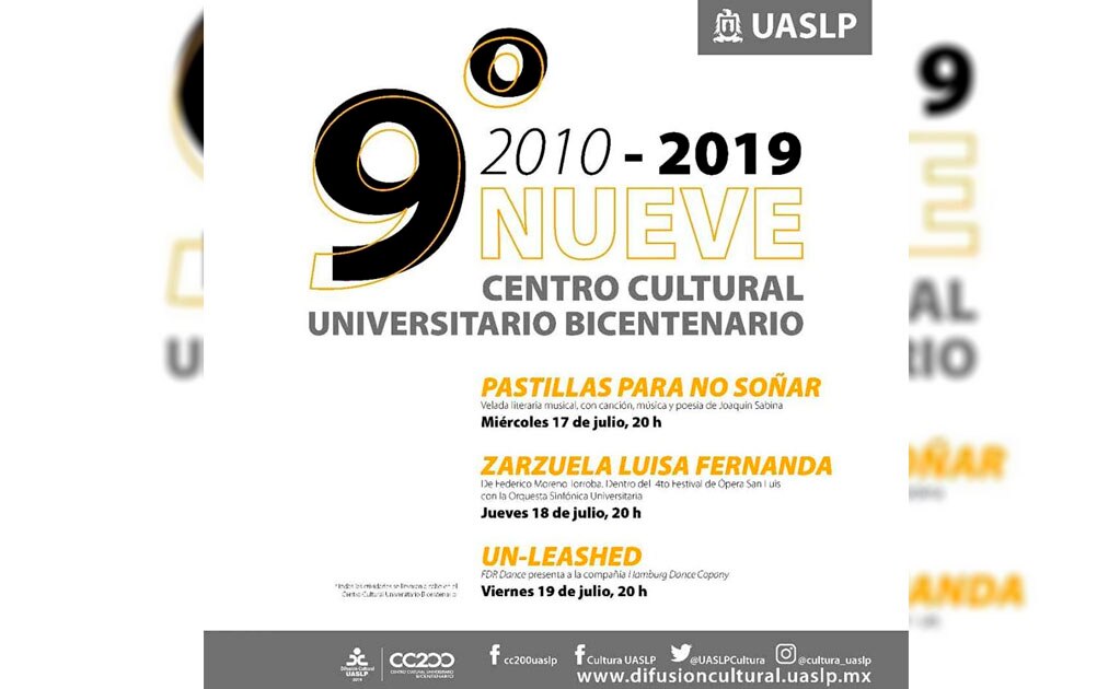 Invitan a actividades por festejo del noveno aniversario del CC200 