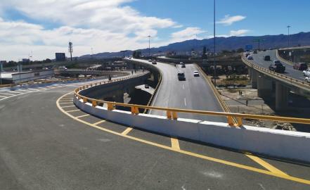 Abiertos nuevos brazos del distribuidor Juárez; piden extremar precauciones 