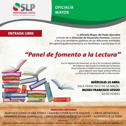 Presentan panel del fomento a la lectura