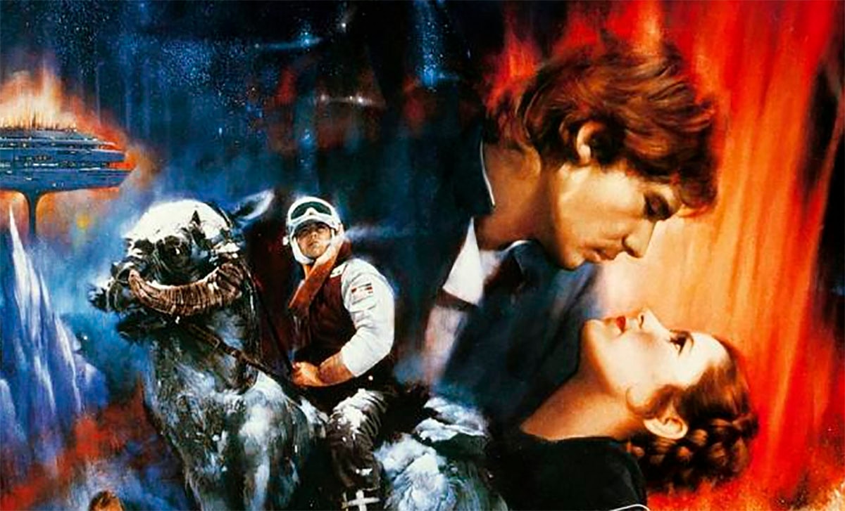 Subastan inédito borrador de cartel de “Star Wars”