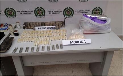  Desarticulan red que traficaba heroína de Colombia a Ecuador, México y EU