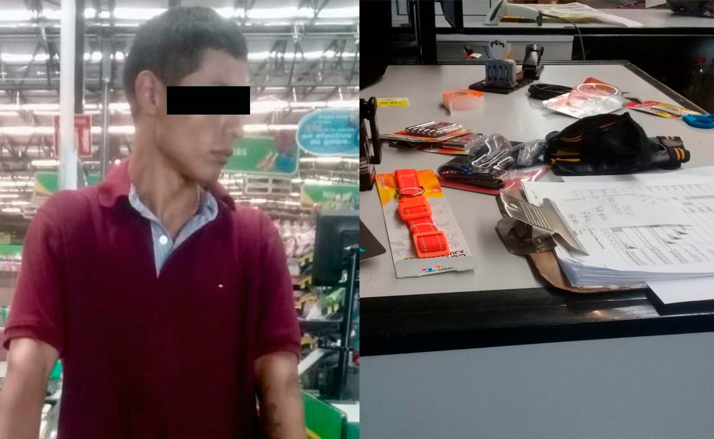 Detienen a sujeto por intento de robo en tienda de autoservicio 