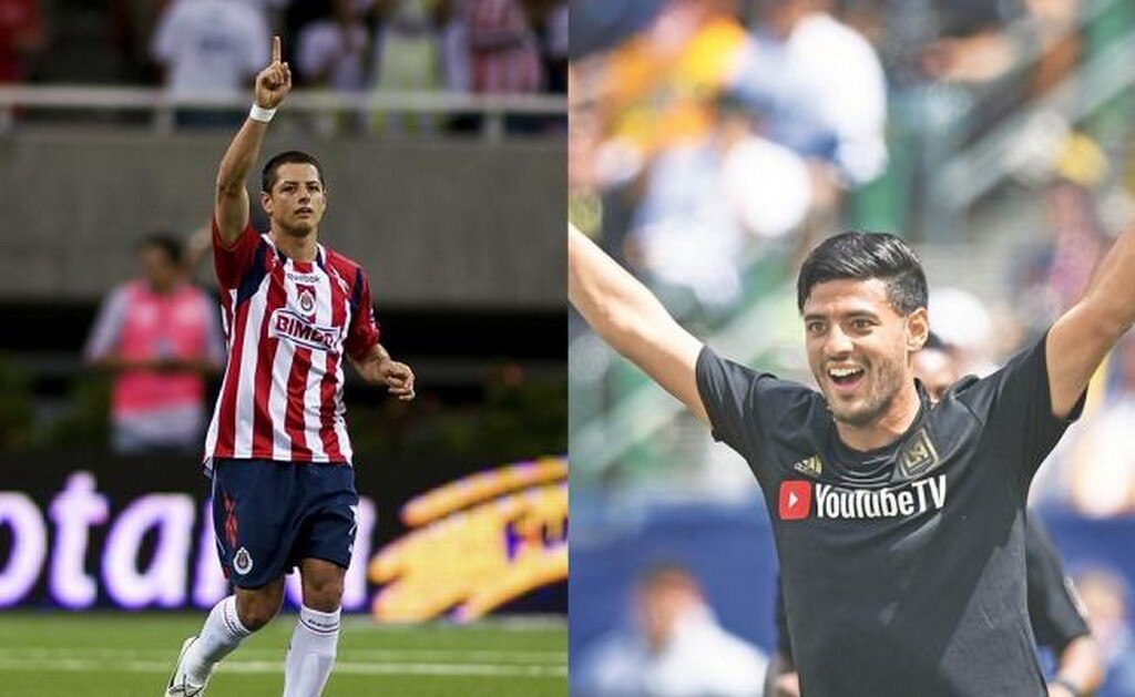 AGENCIAS. Javier Hernández y Carlos Vela