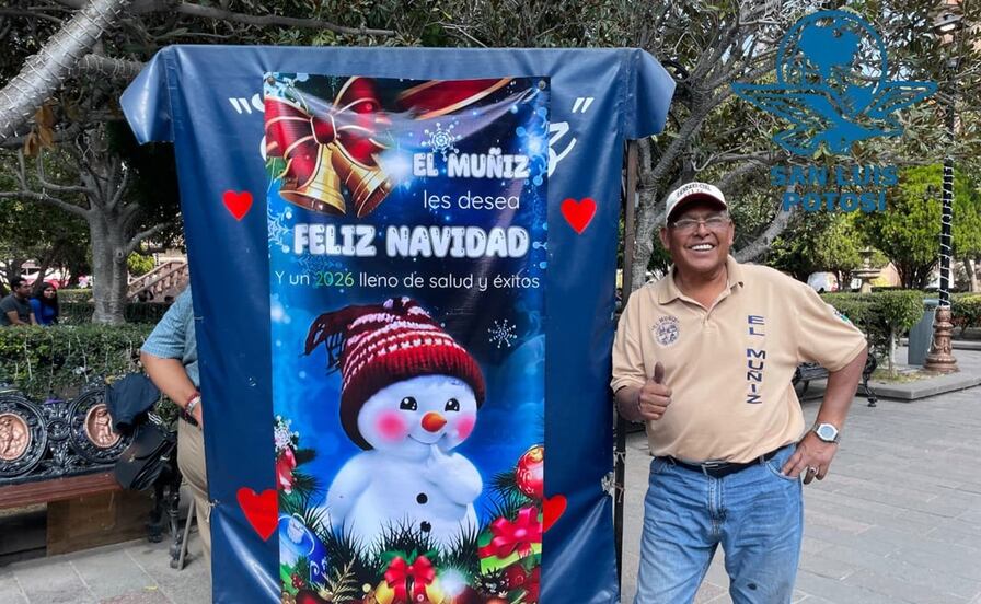 Conoce a "El Muñiz", el bolero famoso del Centro Histórico de SLP que da color a las festividades todo el año