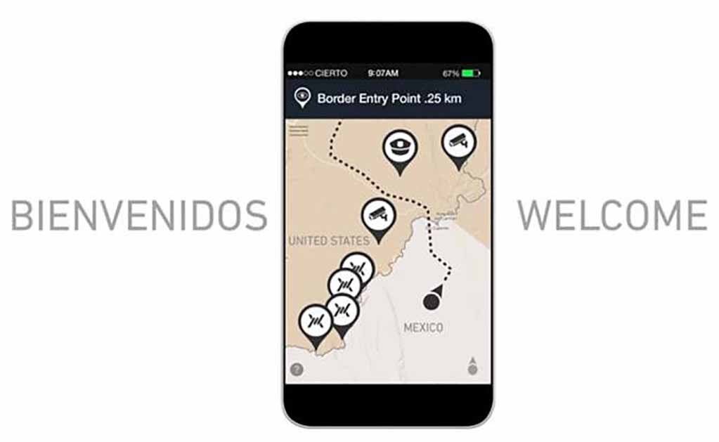 Presentan app para ayudar a cruzar ilegalmente de México a EU