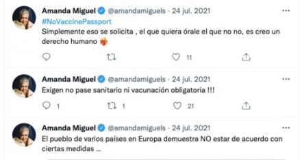 ¿Amanda Miguel y Diego Verdaguer, antivacunas?