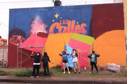 Feministas terminan uno de 4 murales que pintarán en Zona Metropolitana de SLP