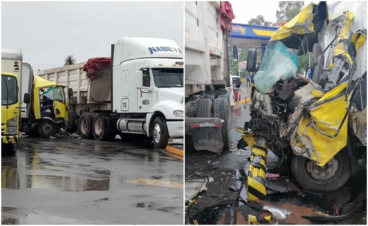 Camión cargado con azúcar se impacta contra un tráiler en Soledad; hay 2 heridos
