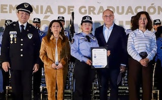 Se gradúa primera generación de cadetes Centinela en SLP; 23 mujeres se unen a la vigilancia del Centro Histórico  