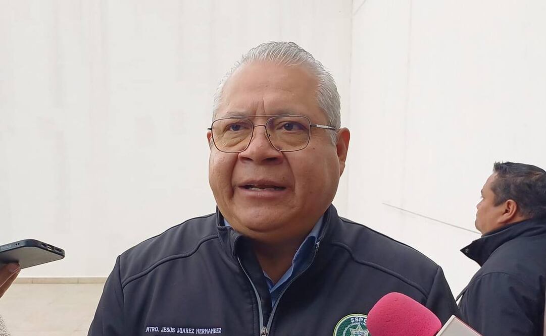 El secretario de seguridad y protección ciudadana del Gobierno Estatal, Jesús Juárez Hernández. Foto: Samuel Estrada EL UNIVERSAL