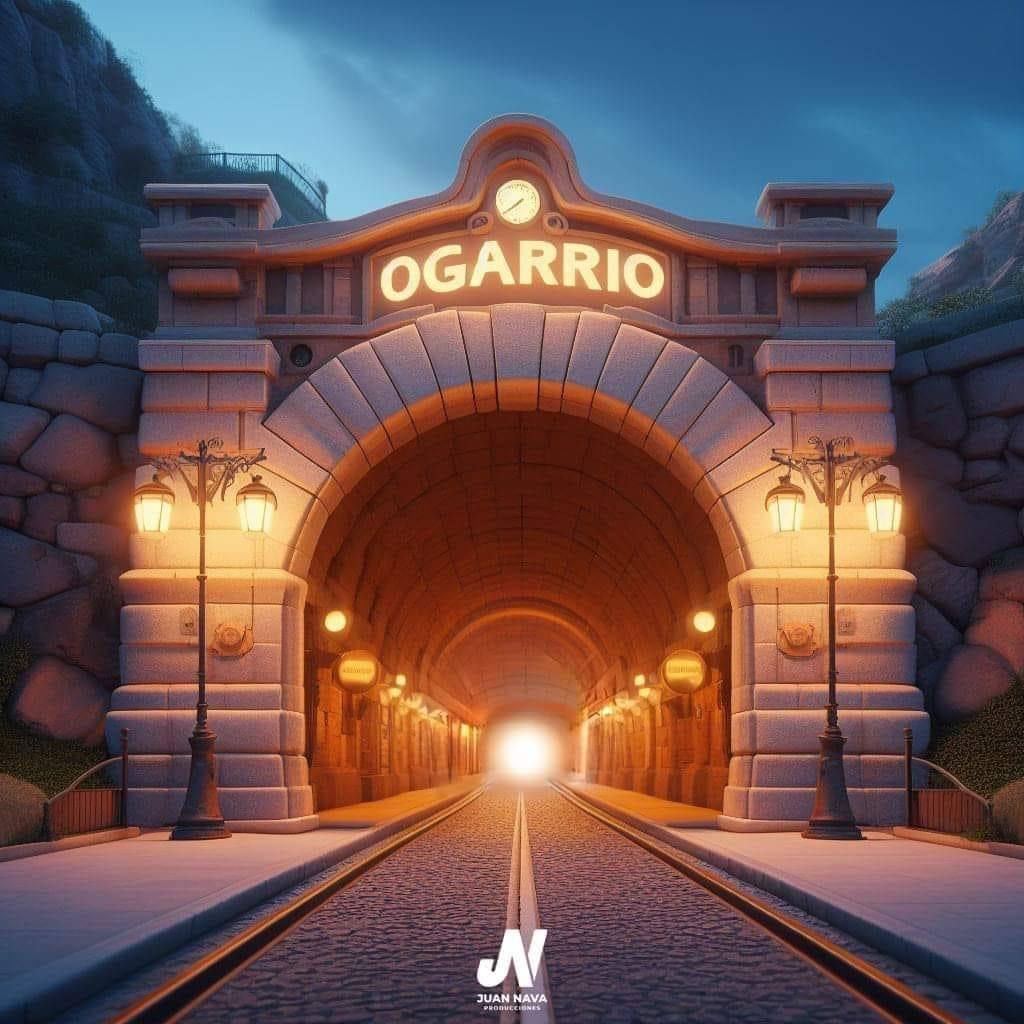 Imagen del túnel de Ogarrio, creada con IA. Foto: Especial