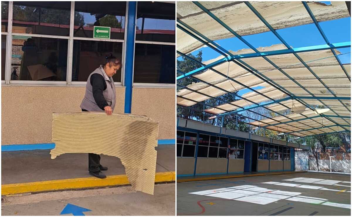 Sin clases, en kínder de SLP afectado por los fuertes vientos; reclaman atención de Protección Civil 