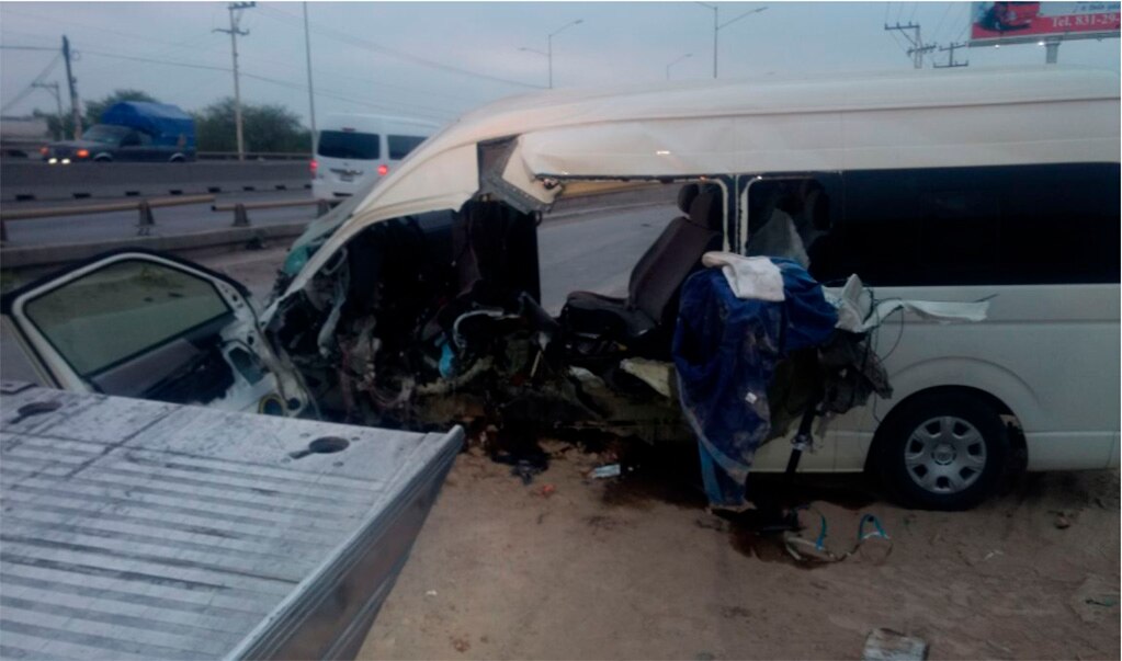 Reportan accidente de transporte de personal