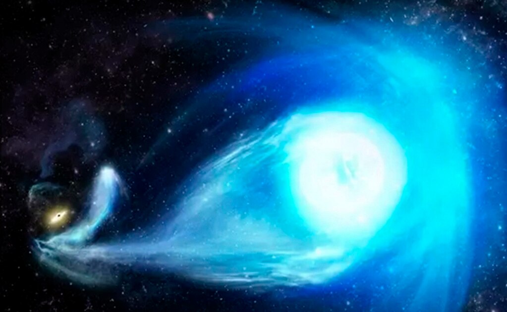 Recreación de la estrella S5-HVS1. Foto: Europa Press