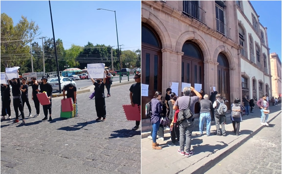 Protestan estudiantes de la Escuela Estatal de Danza de SLP; acusan instalaciones en malas condiciones y falta de maestros