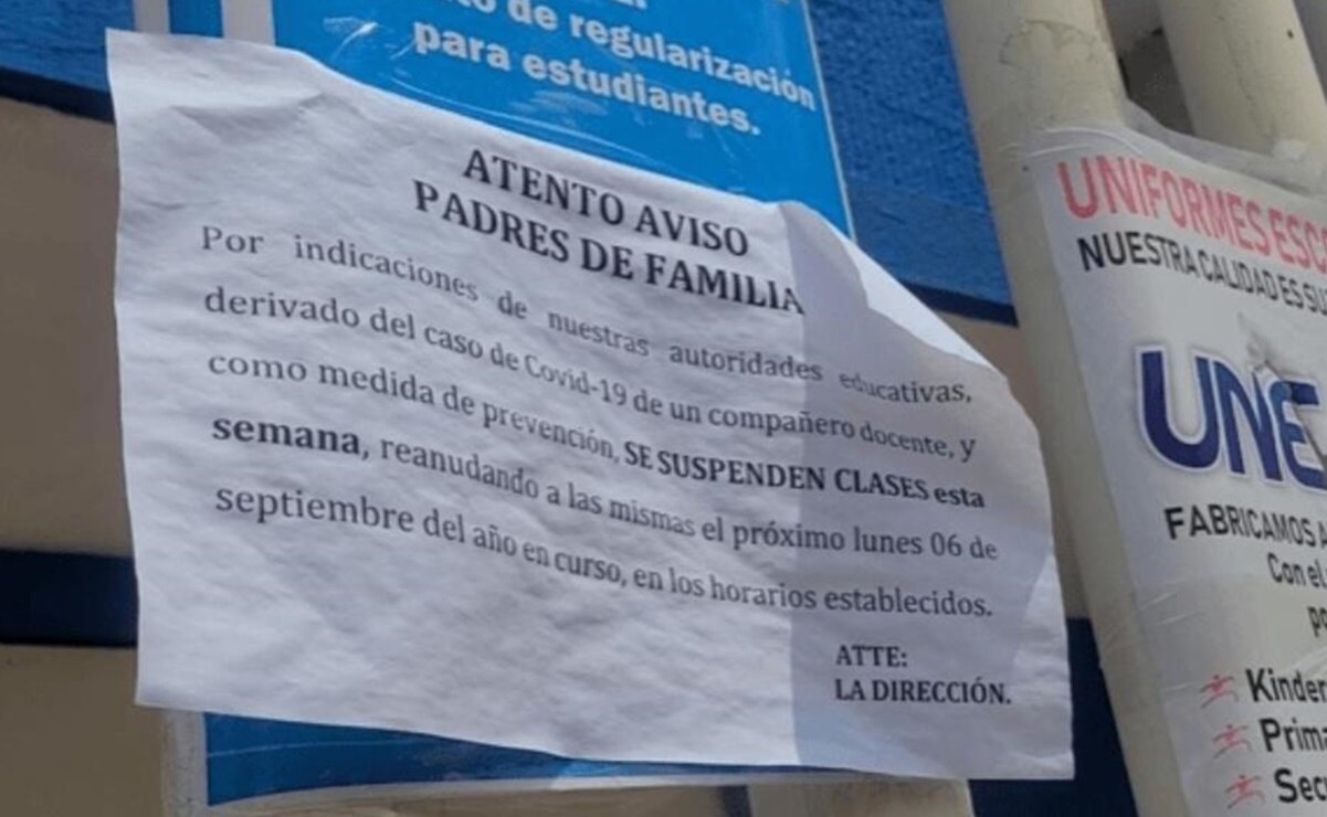 Secundaria de la capital de SLP suspende retorno a aulas por maestro contagiado de Covid
