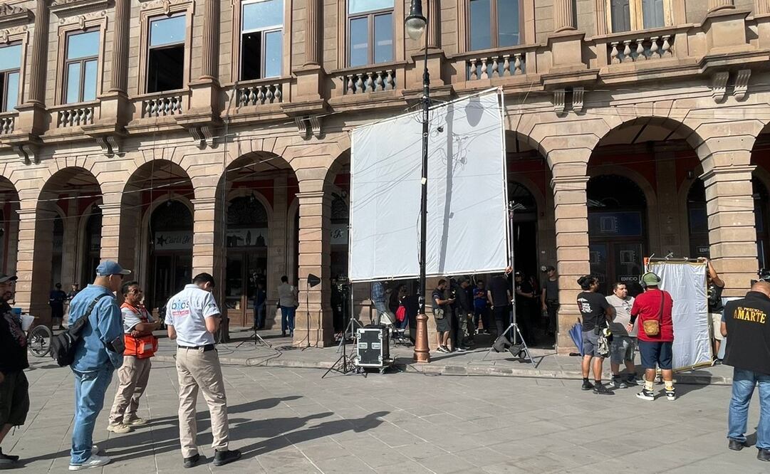 Filmaciones de "Mi Rival" en la capital de SLP. Foto: Humberto Torres