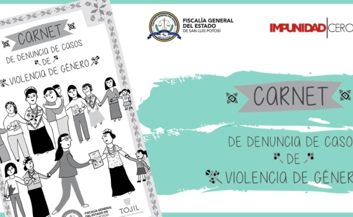 Lanzan carnet para denunciar casos de violencia de género en SLP