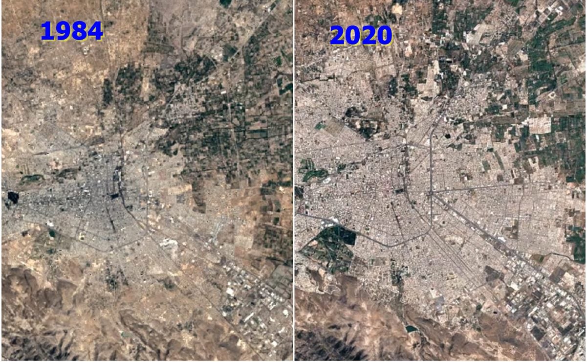 Con fotos satelitales, Google muestra transformación de San Luis Potosí en 36 años