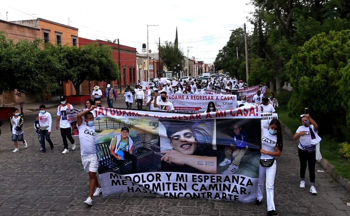 Marchan por potosinos desparecidos en Jalisco