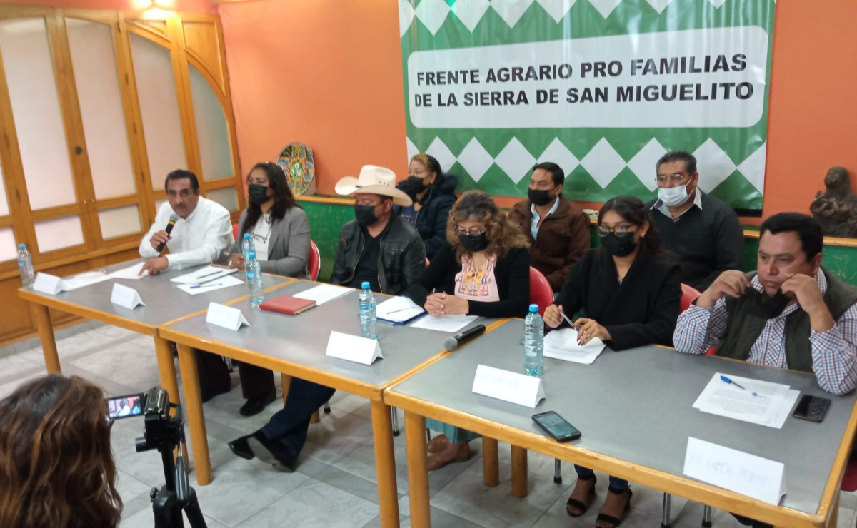 “Es un despojo y condena a la pobreza a miles de familias”: Ejidatarios y comuneros de la Sierra de San Miguelito 
