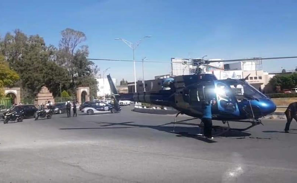 Helicópteros con policías heridos de Cerritos aterrizan de emergencia en Hospital Central