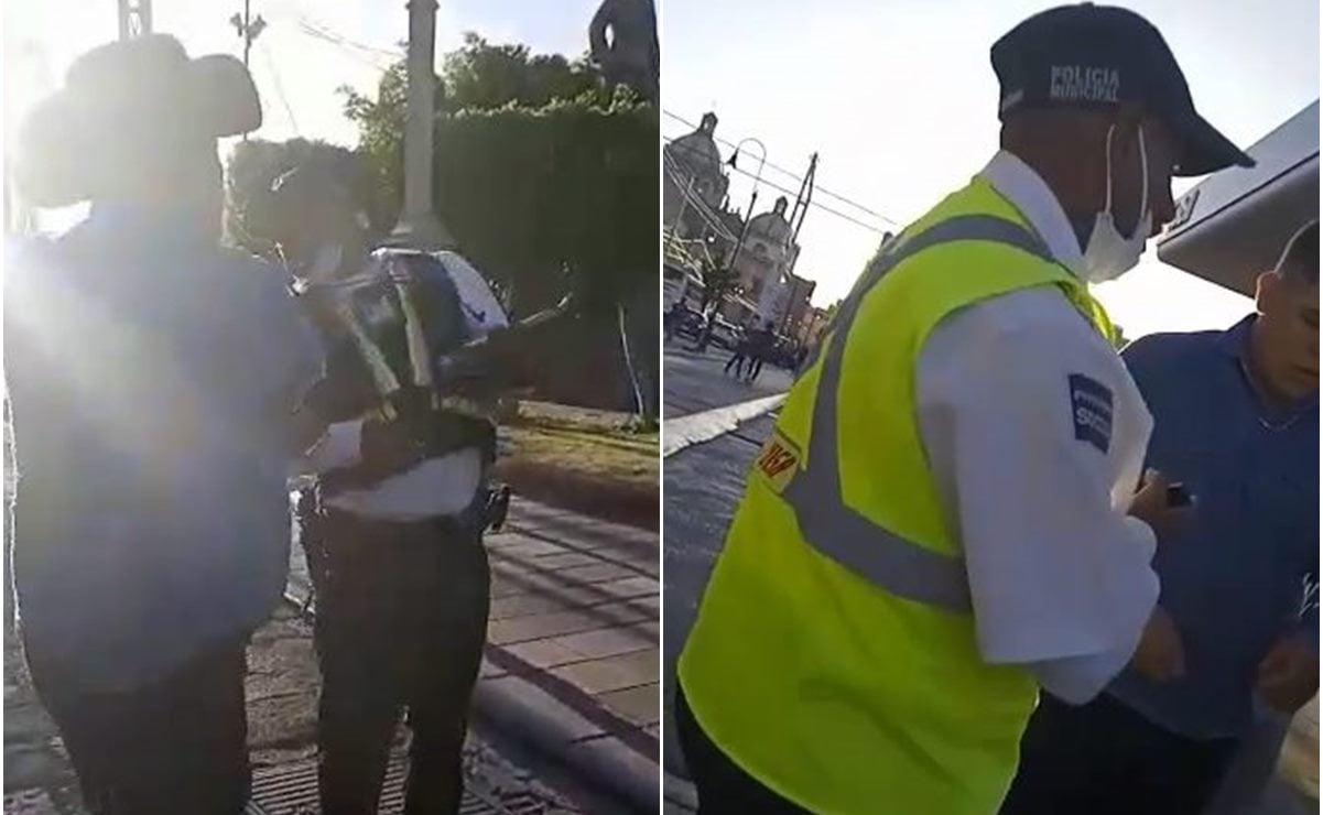 VIDEO. Agreden con cachetada a policía vial de la capital de SLP; hay dos detenidos