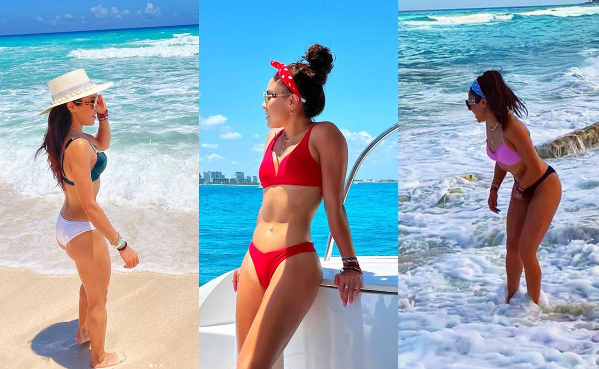 Paola Longoria presume sol, mar y bikinis en escapada a playas de Cancún