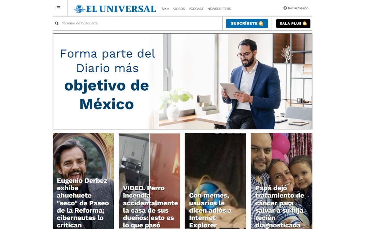 EL UNIVERSAL online es el medio más consultado en México por 3 años consecutivos