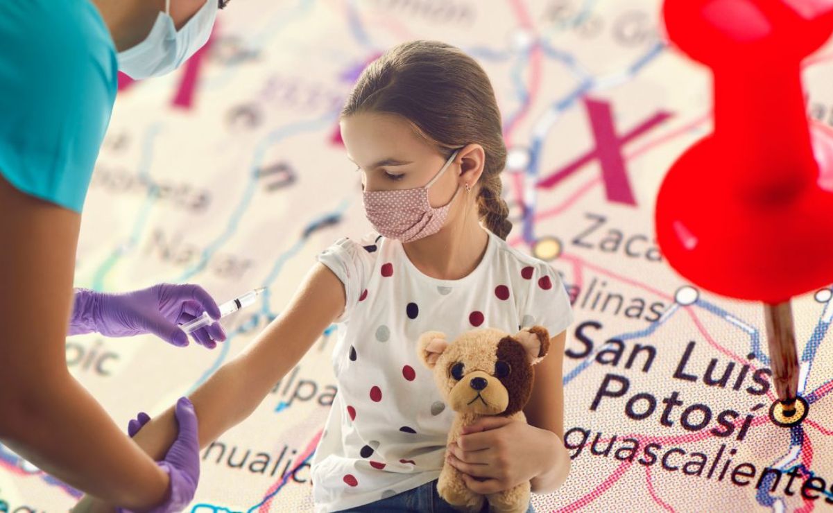 Vacunación Covid niños de 5 a 11 en San Luis Potosi