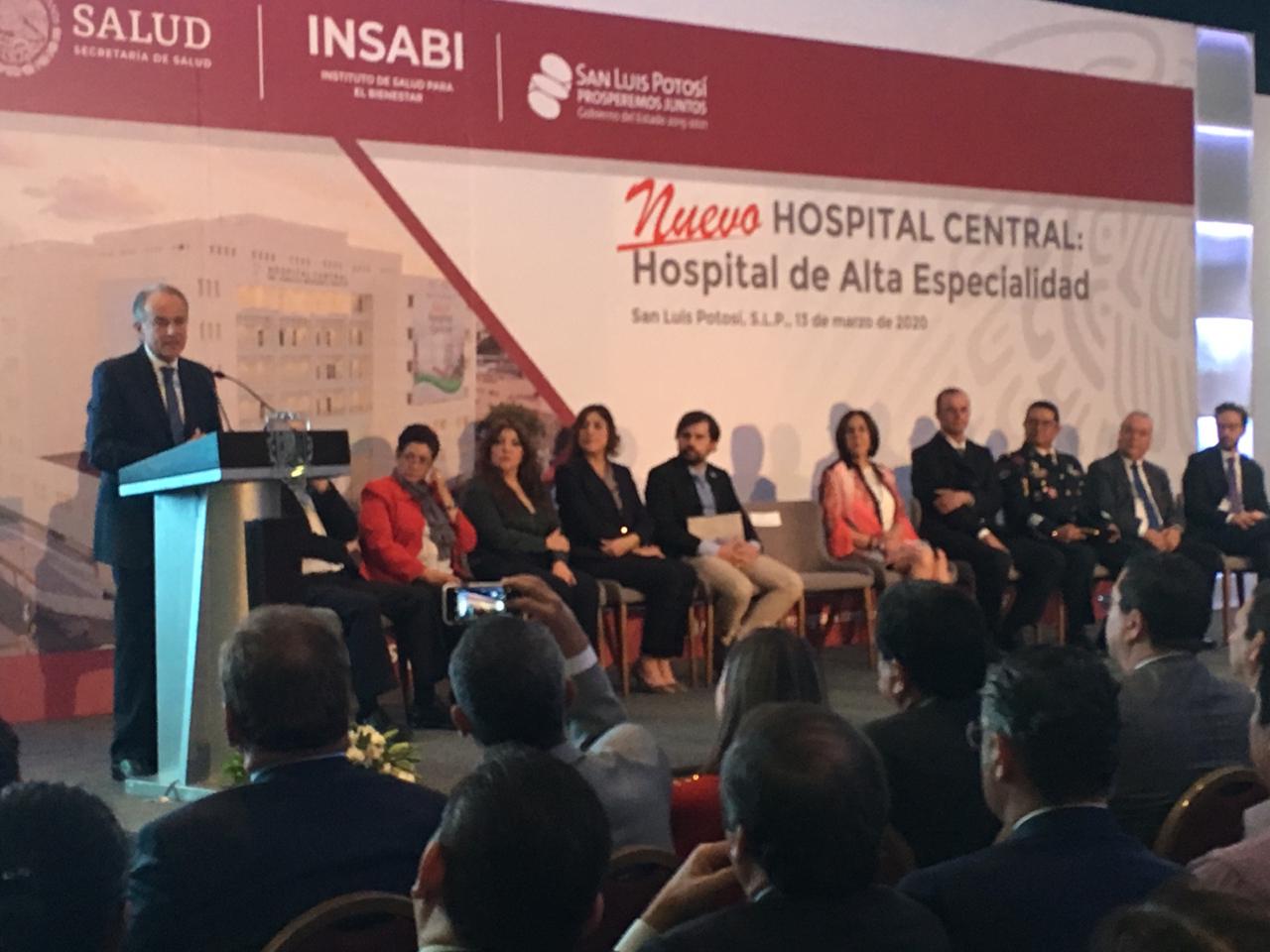 El primer hospital de especialidades del Insabi, estará en SLP