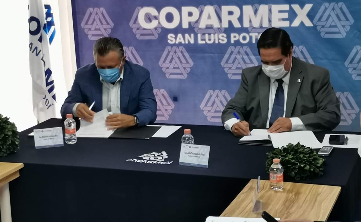 COMCE y Coparmex firman acuerdo para fortalecer comercio exterior de Pymes potosinas