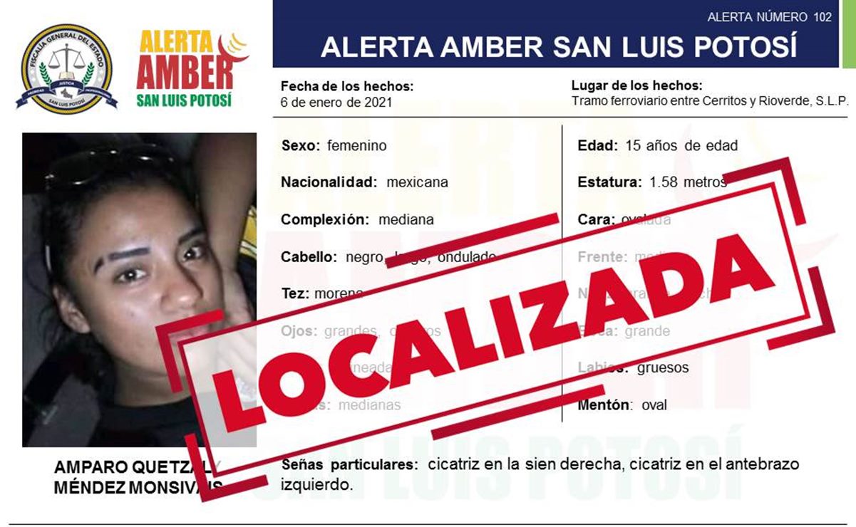 Localizan en Monterrey a joven de 15 años reportada como desaparecida en SLP