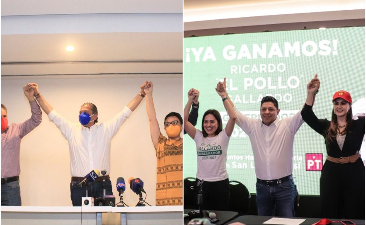 Octavio Pedroza y Ricardo Gallardo se declaran ganadores en San Luis Potosí